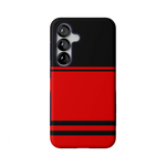 Go Canes | Black & Red Striped Case - Galaxy S25