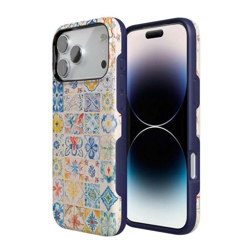 Casely iPhone 17e Compatible with MagSafe Tuscan Tiles | Dolce Vita Case Bold Flex + MagSafe Casely iPhone 17e Compatible with MagSafe Tuscan Tiles | Dolce Vita Case Bold Flex + MagSafe