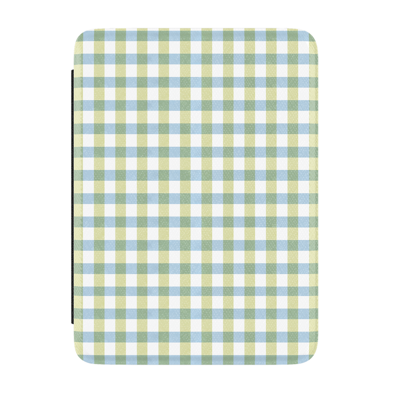 Pastel Picnic | Blue & Green Gingham Kindle Case