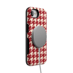 Scarlet Stitch | Red Houndstooth Case
