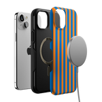 Go New York | Blue & Orange Stripes Case