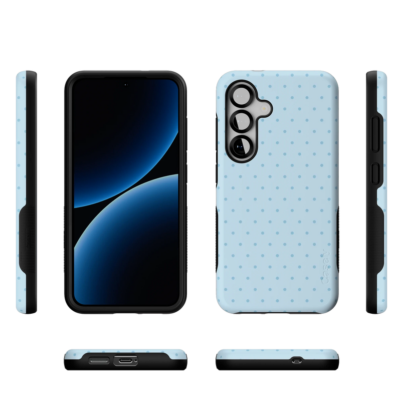 On the Dot | Blue Monochrome Polka Dot Case