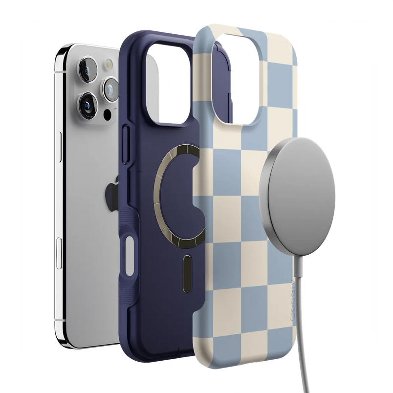 Fit Check | Light Blue Checkerboard Case