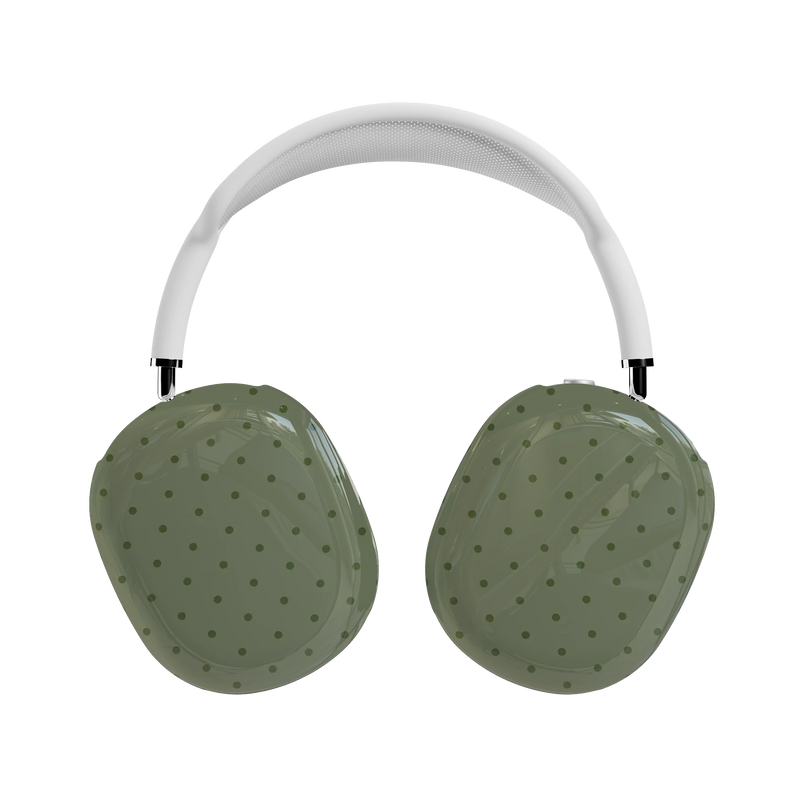 On the Dot | Olive Green Polka Dot AirPods Max Case - AirPods Max