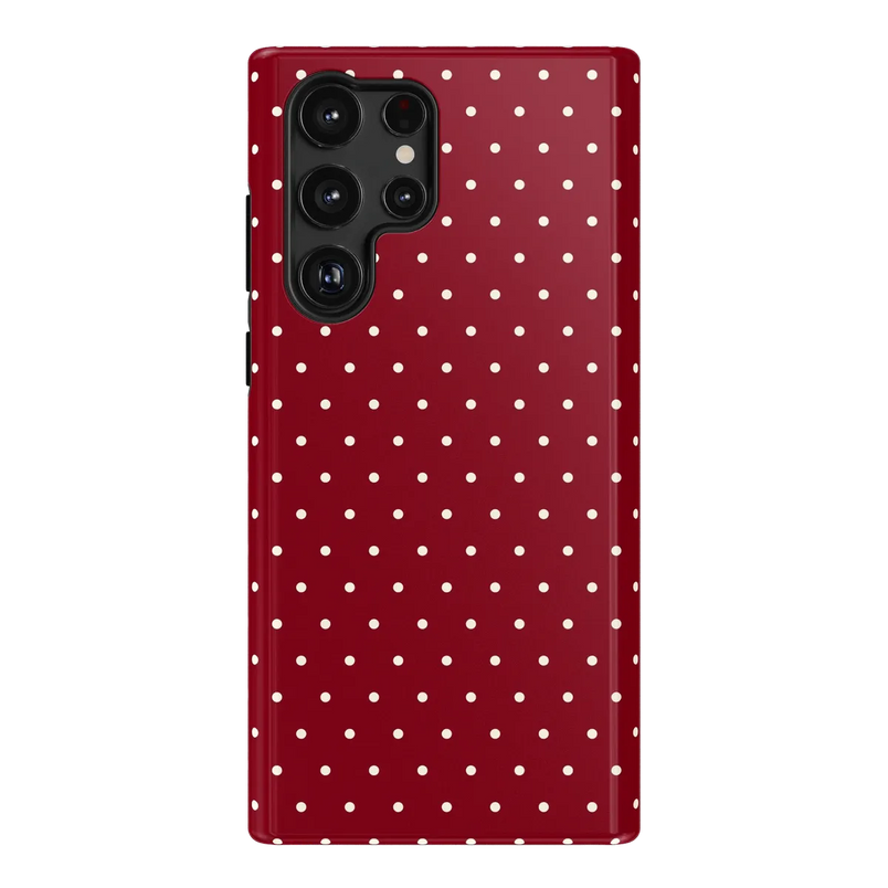 On the Dot | Maroon Polka Dot Case