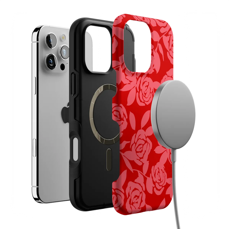 Final Rose | Red & Pink Floral Case