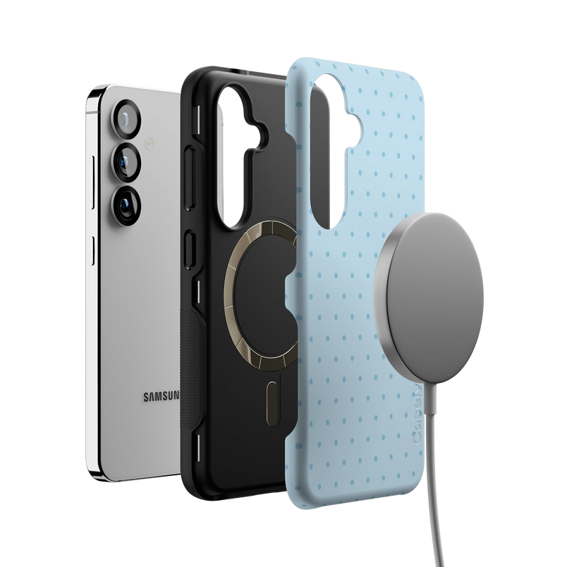 On the Dot | Blue Monochrome Polka Dot Case