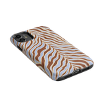 Untamed | Brown & Blue Zebra Case