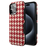 Scarlet Stitch | Red Houndstooth Case