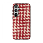 Scarlet Stitch | Red Houndstooth Case