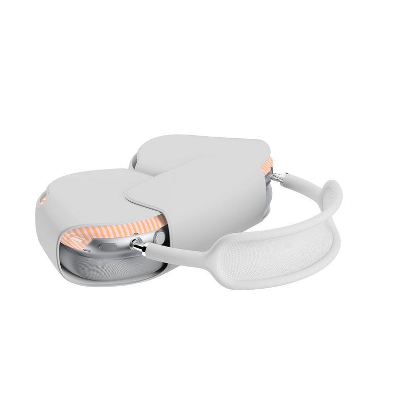 Stripes and the City | Orange & Pink Pinstripe AirPods Max Case