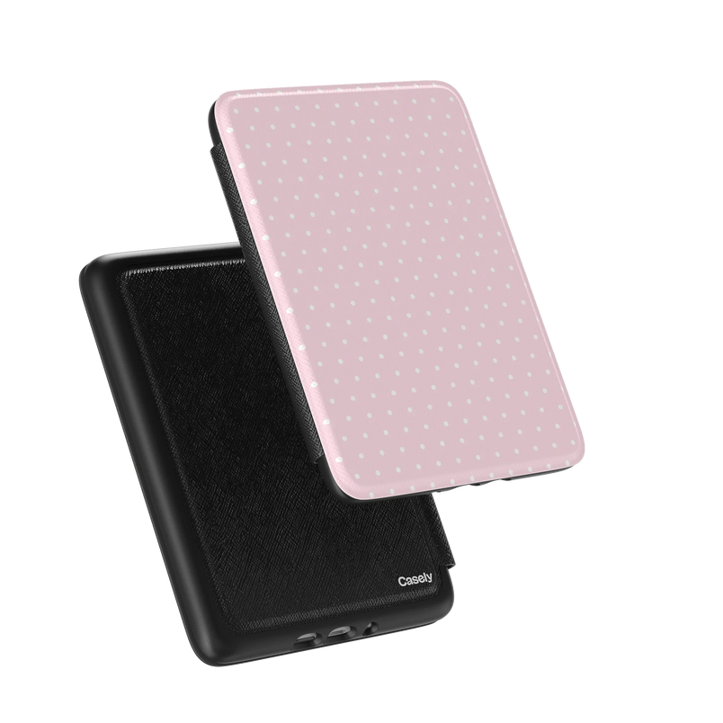On the Dot | Pink & White Polka Dot Kindle Case