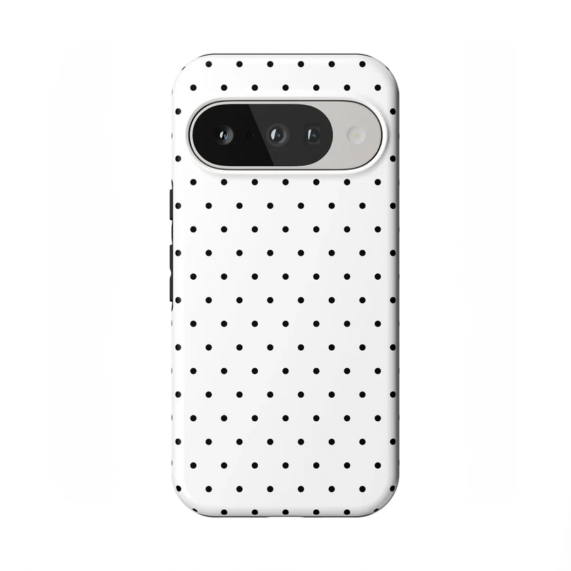 On the Dot | White Polka Dot Case