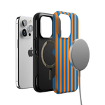 Go New York | Blue & Orange Stripes Case