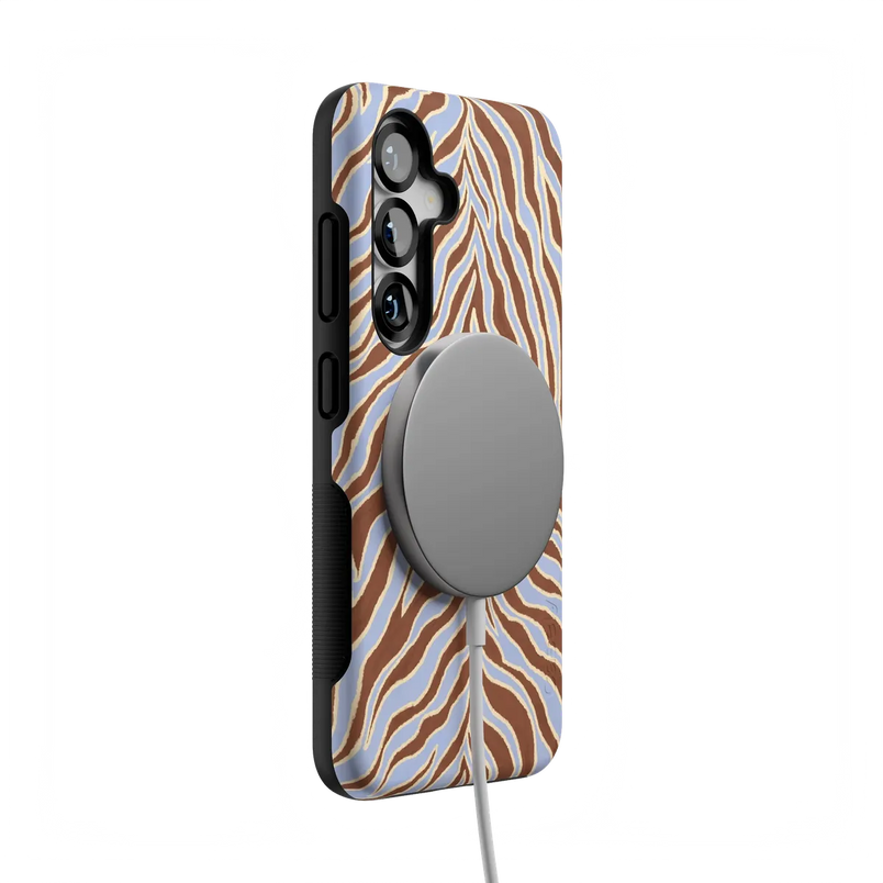 Untamed | Brown & Blue Zebra Case