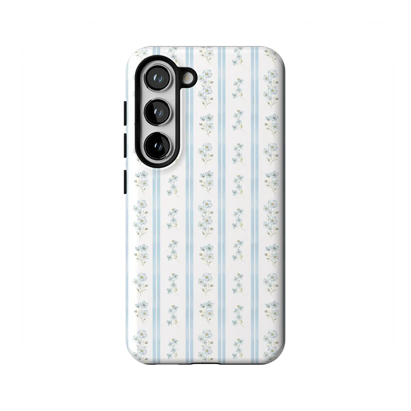 Cottage Stripe | Blue Floral Case