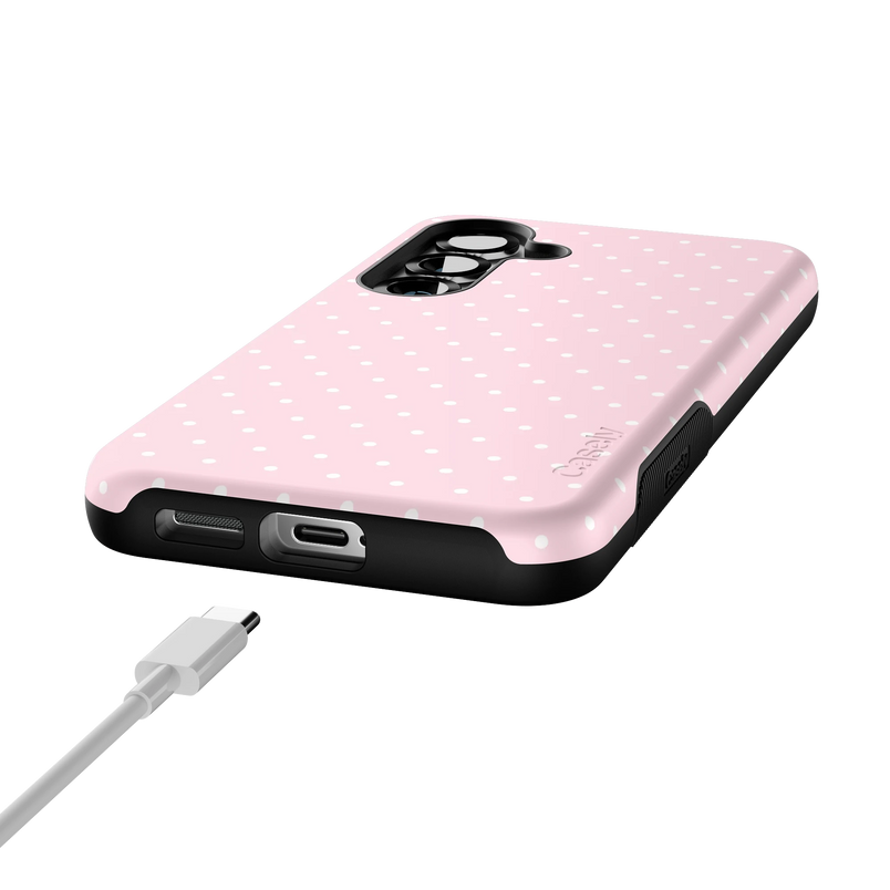 On the Dot | Pink & White Polka Dot Case