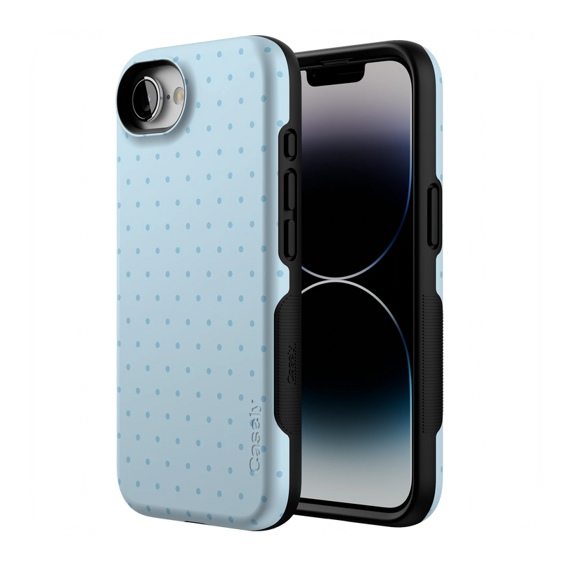 On the Dot | Blue Monochrome Polka Dot Case