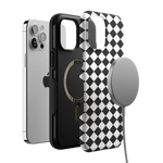 Salem's Hex | Black & White Checkered Case