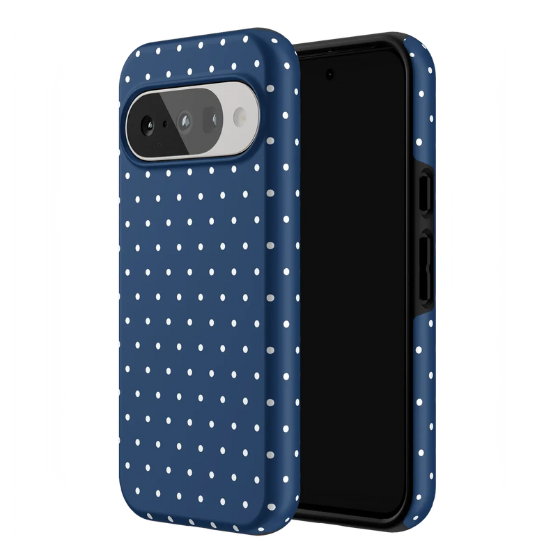 On the Dot | Navy Polka Dot Case