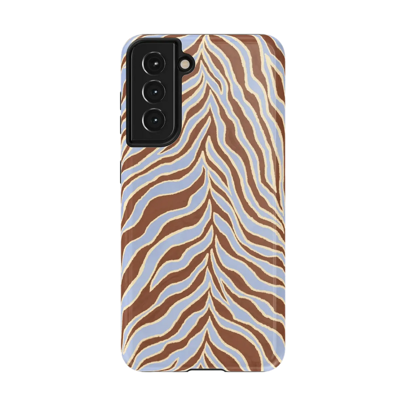 Untamed | Brown & Blue Zebra Case - Galaxy S21