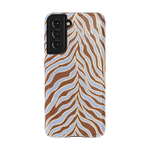 Untamed | Brown & Blue Zebra Case - Galaxy S21
