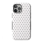 On the Dot | White Polka Dot Case