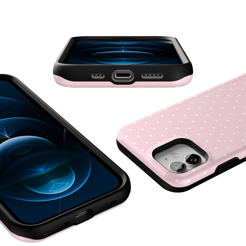 On the Dot | Pink & White Polka Dot Case