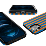 Go New York | Blue & Orange Stripes Case