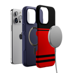 Storm Warning | Black & Red Stripes Case