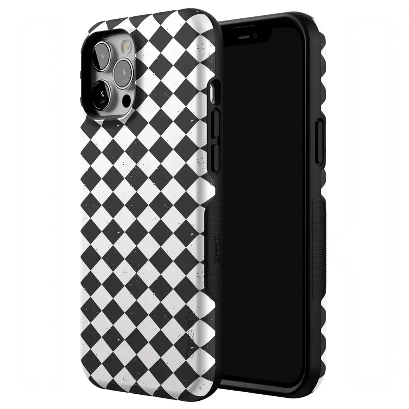 Salem's Hex | Black & White Checkered Case