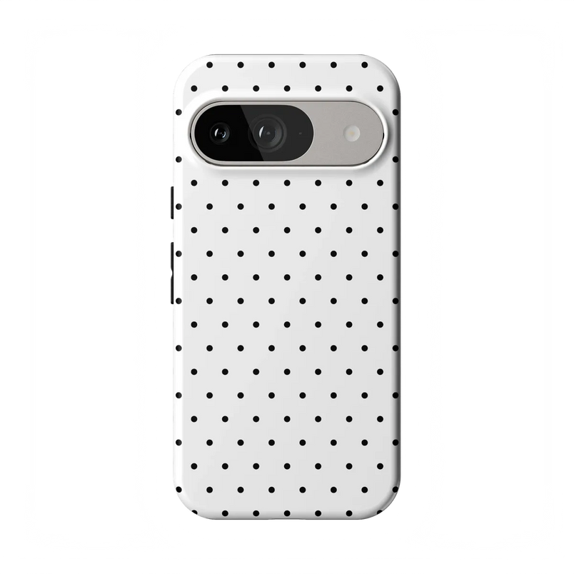 On the Dot | White Polka Dot Case