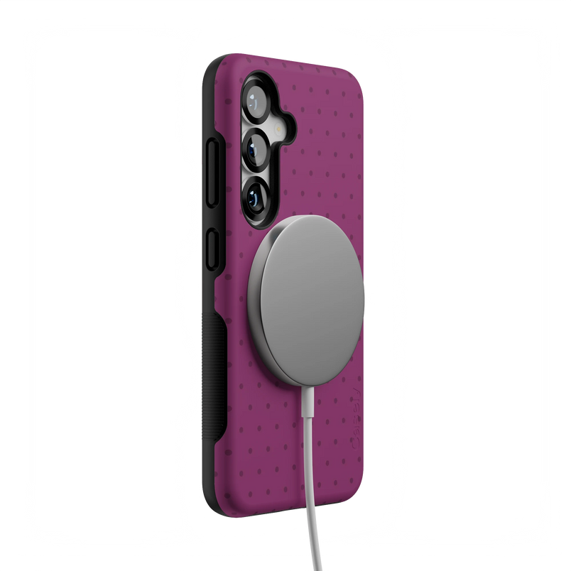 On the Dot | Plum Polka Dot Case