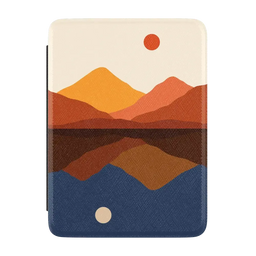 Opposites Attract | Day & Night Colorblock Mountains Kindle Case | Casely