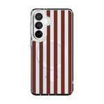 Sunday in Brooklyn | Burgundy Stripes Case - Galaxy S25