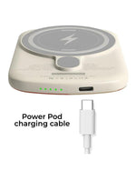 USB to USB-C Power Pod Charging Cord | White Cable