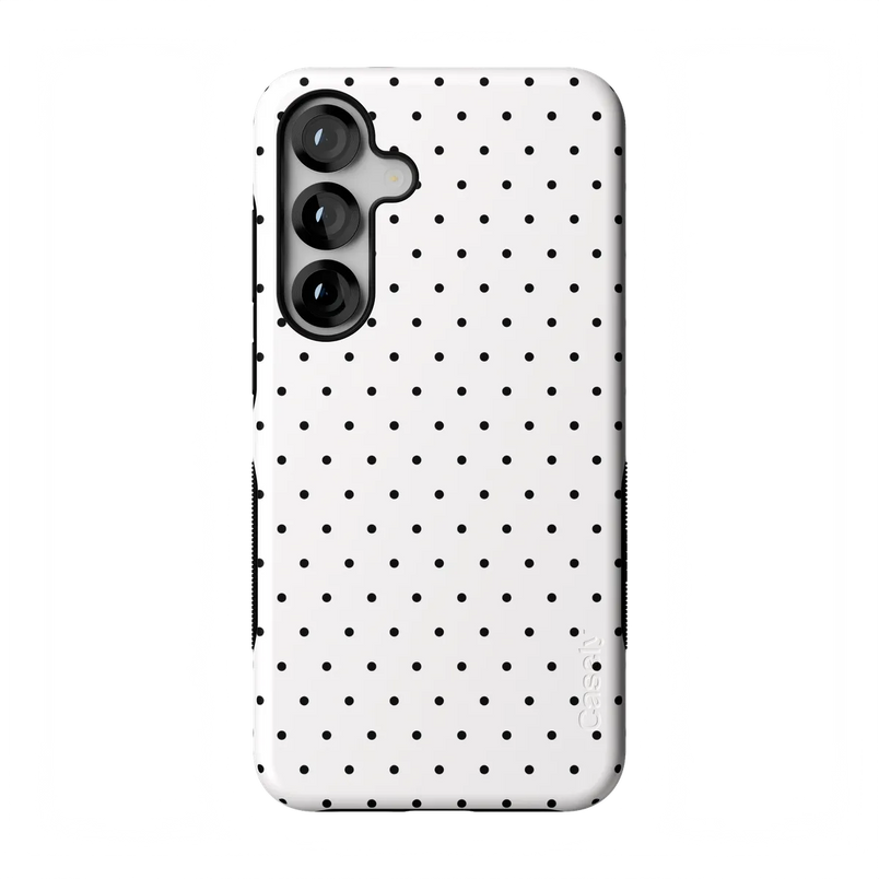 On the Dot | White Polka Dot Case