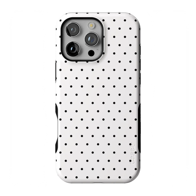 On the Dot | White Polka Dot Case