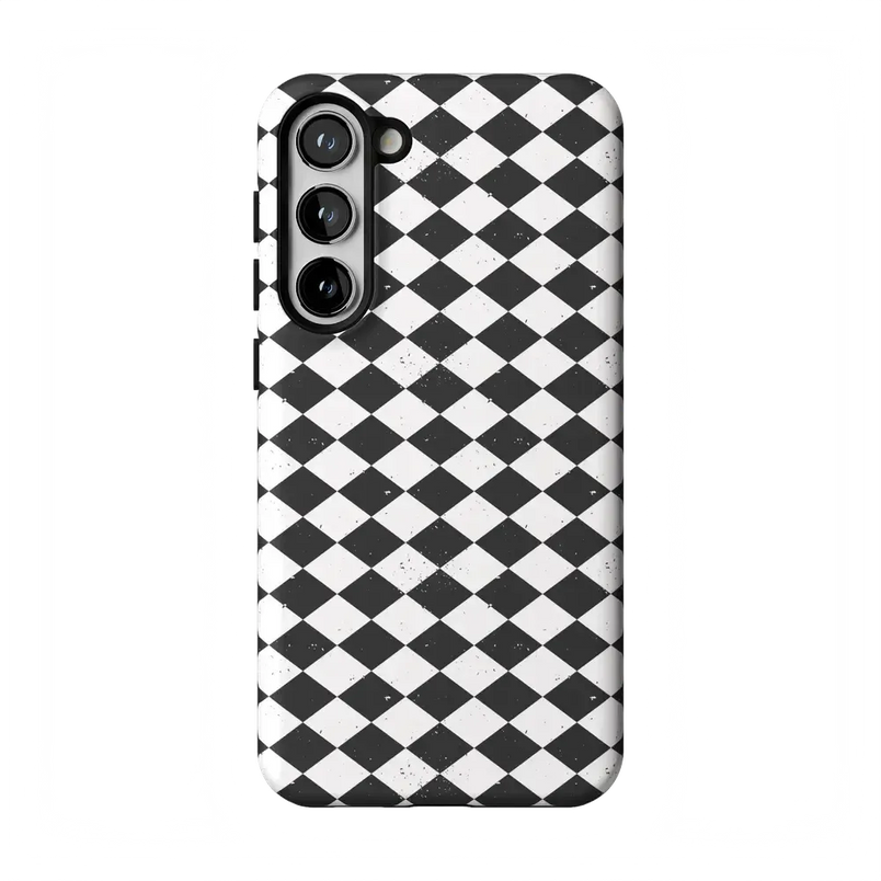 Salem's Hex | Black & White Checkered Case