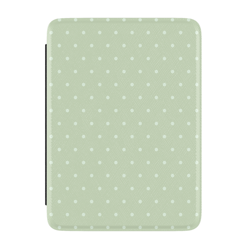 On the Dot | Green Polka Dot Kindle Case