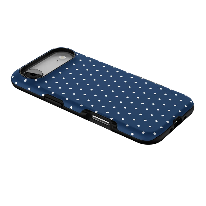 On the Dot | Navy Polka Dot Case