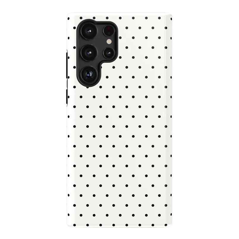 On the Dot | White Polka Dot Case