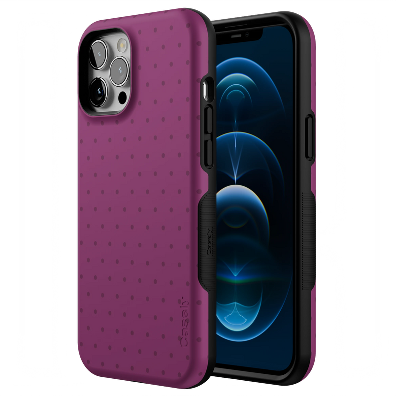 On the Dot | Plum Polka Dot Case