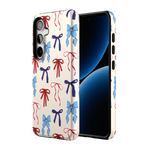 American Girlie | Red White & Blue Bows Case