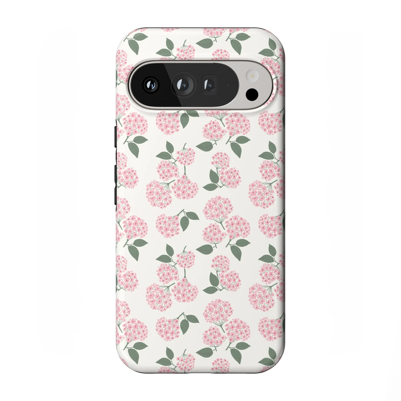 Nantucket Cottage | Pink Hydrangea Case - Google Pixel 9 Pro XL