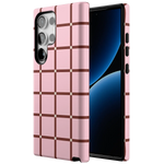 Uptown Gridlock | Pink Checkerboard Case