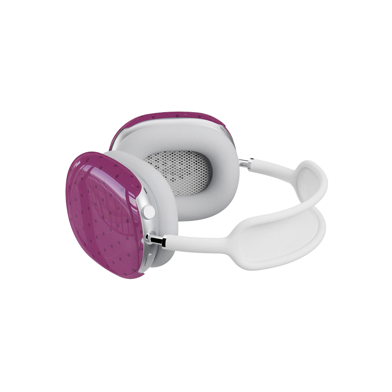 On the Dot | Plum Polka Dot AirPods Max Case