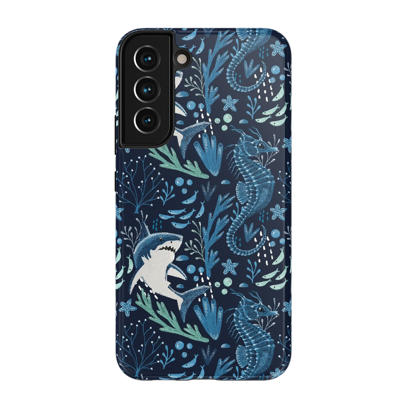 Midnight Reef | Shark Print Case - Galaxy S22 Plus