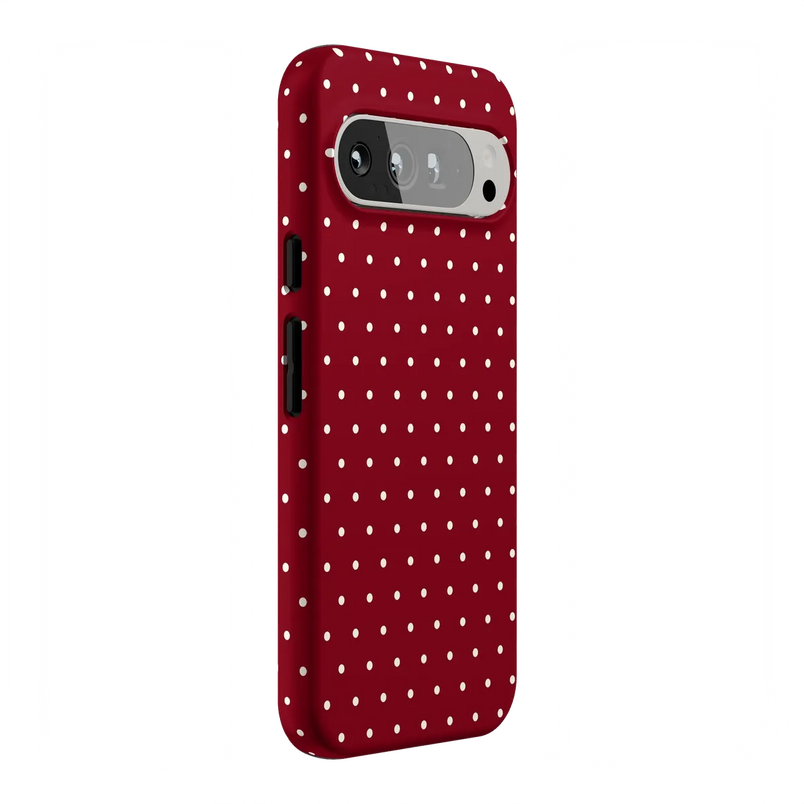 On the Dot | Maroon Polka Dot Case