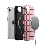 Uptown Gridlock | Pink Checkerboard Case